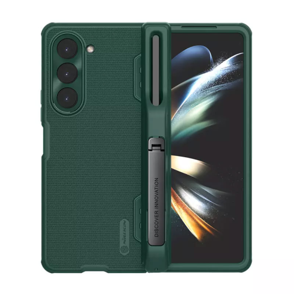 Maska za Samsung Galaxy Z Fold 5 5G/ F946B (sa otvorom za olovku) Nillkin Super Frosted Shield Fold zelena - 605070