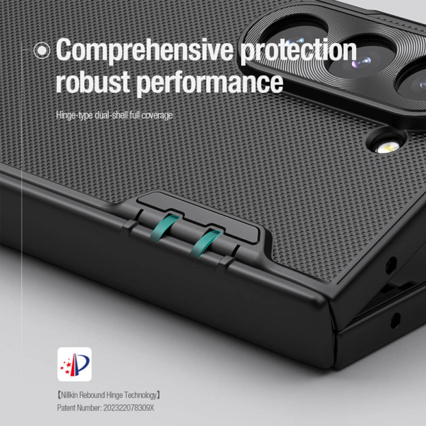 Maska za Samsung Galaxy Z Fold 6 5G/ F956B Nillkin Super Frosted Shield Fold crna - 613199