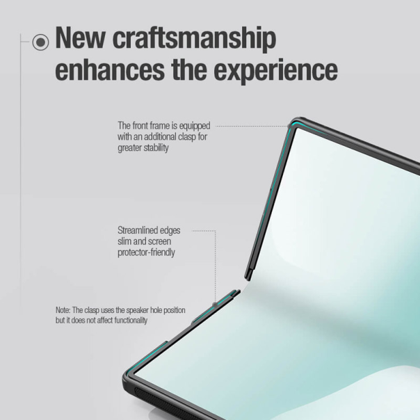 Maska za Samsung Galaxy Z Fold 7 5G/ F966B Nillkin Super Frosted Shield Fold crna - 620695