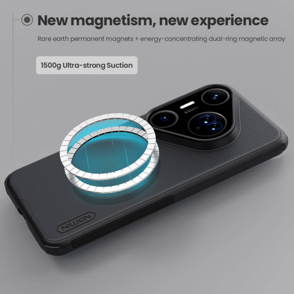 Maska za Huawei Pura 80 Pro/ 80 Pro Plus Nillkin Super Frosted Shield Pro Magnetic crna - 620001