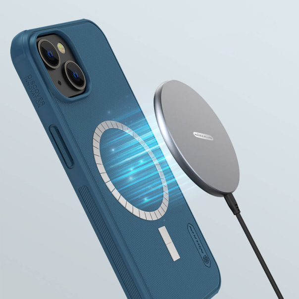 Maska za iPhone 15 Plus Nillkin Super Frosted Shield Pro Magnetic crna - 604052