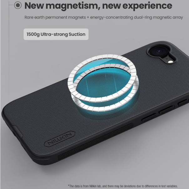 Maska za iPhone 16e Nillkin Super Frosted Shield Pro Magnetic crna - 617289