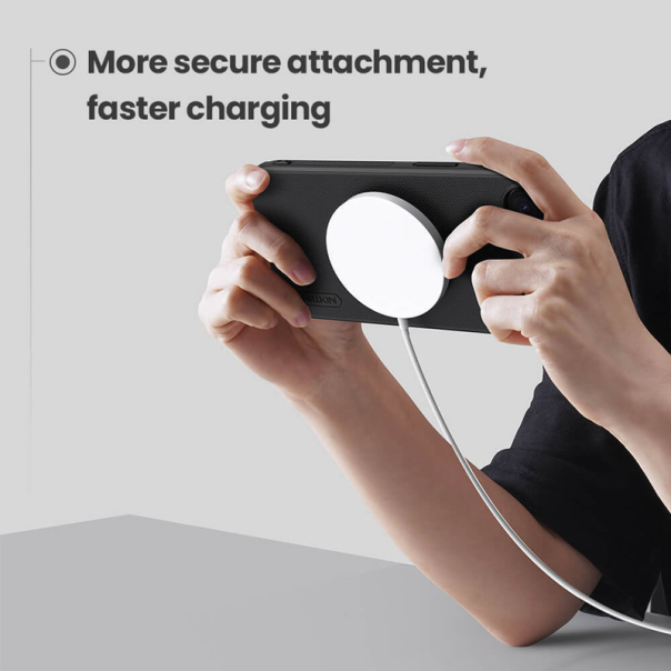 Maska za iPhone 16e Nillkin Super Frosted Shield Pro Magnetic crna - 617289