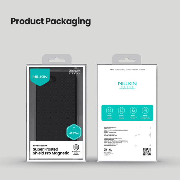 Maska za iPhone 16e Nillkin Super Frosted Shield Pro Magnetic crna - 617289