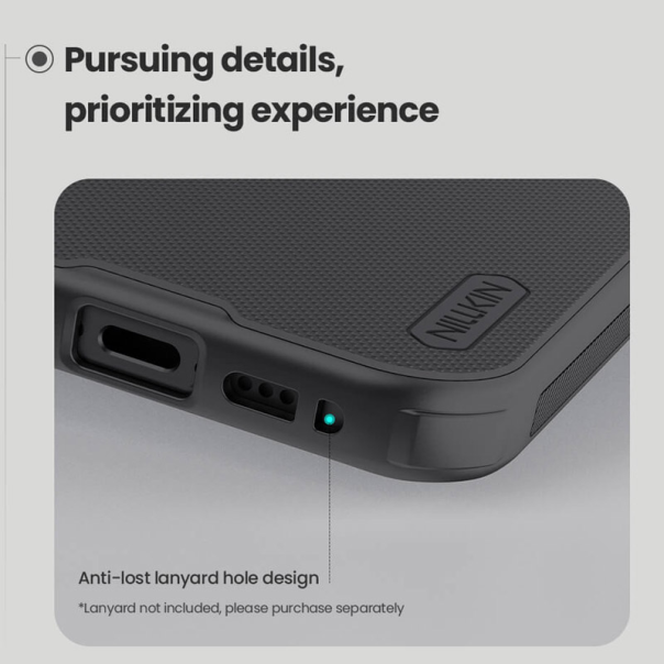 Maska za iPhone 17 (bez otvora za logo) Nillkin Super Frosted Shield Pro Magnetic crna - 620524