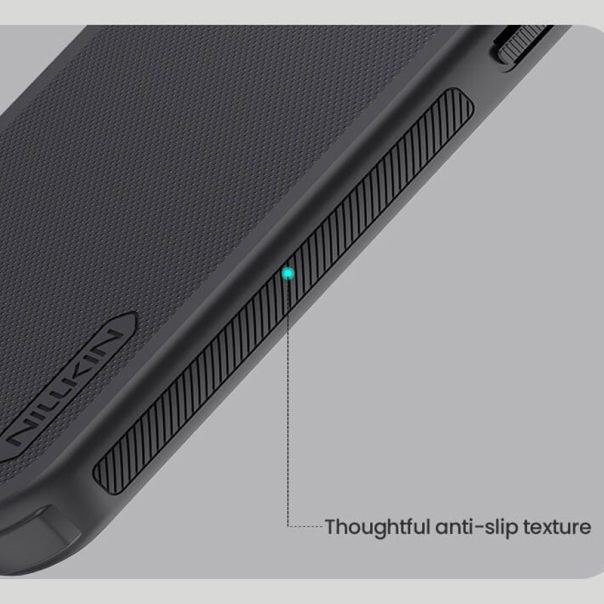 Maska za iPhone 17 (bez otvora za logo) Nillkin Super Frosted Shield Pro Magnetic crna - 620524