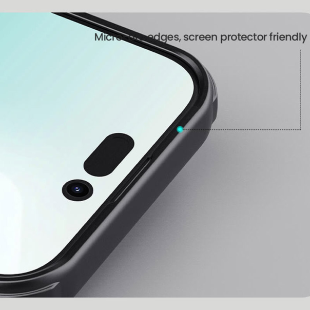 Maska za iPhone 17 (bez otvora za logo) Nillkin Super Frosted Shield Pro Magnetic crna - 620524