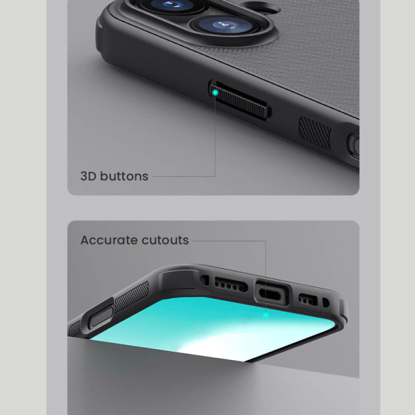 Maska za iPhone 17 (bez otvora za logo) Nillkin Super Frosted Shield Pro Magnetic crna - 620524