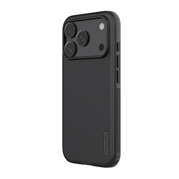 Maska za iPhone 17 Pro (bez otvora za logo) Nillkin Super Frosted Shield Pro Magnetic crna - 620527
