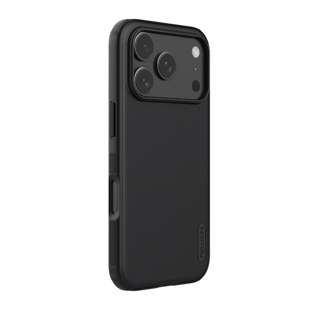 Maska za iPhone 17 Pro Max (bez otvora za logo) Nillkin Super Frosted Shield Pro Magnetic crna - 620529