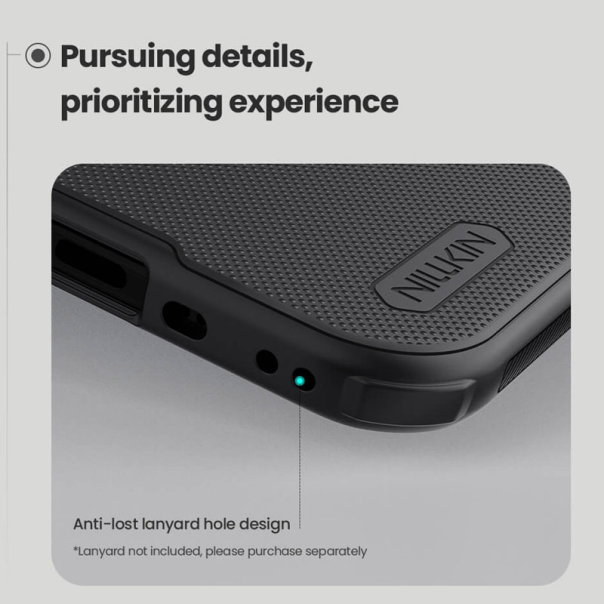 Maska za iPhone Air (bez otvora za logo) Nillkin Super Frosted Shield Pro Magnetic crna - 620526