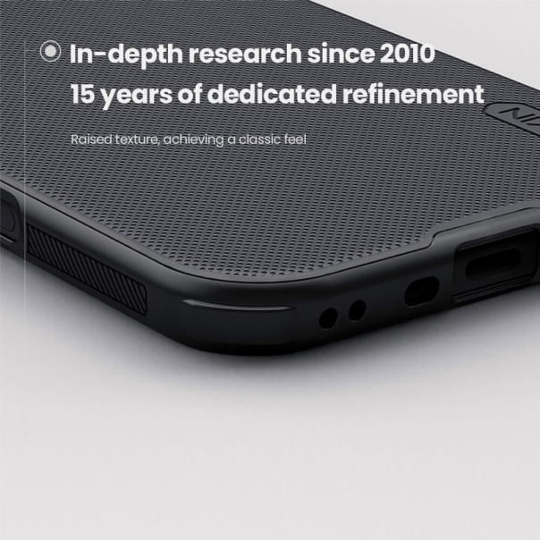 Maska za iPhone Air (bez otvora za logo) Nillkin Super Frosted Shield Pro Magnetic crna - 620526