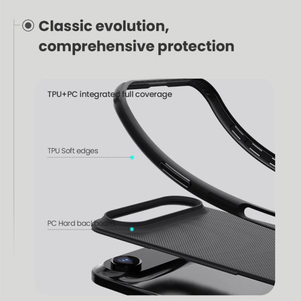 Maska za iPhone Air (bez otvora za logo) Nillkin Super Frosted Shield Pro Magnetic crna - 620526