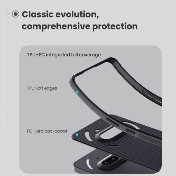 Maska za Nothing Phone 3a Nillkin Super Frosted Shield Pro Magnetic crna - 617385