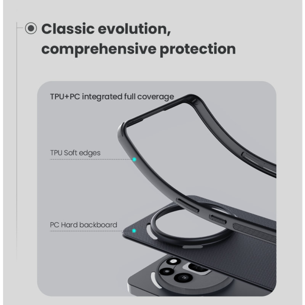 Maska za Nothing Phone 3a Pro Nillkin Super Frosted Shield Pro Magnetic crna - 617386