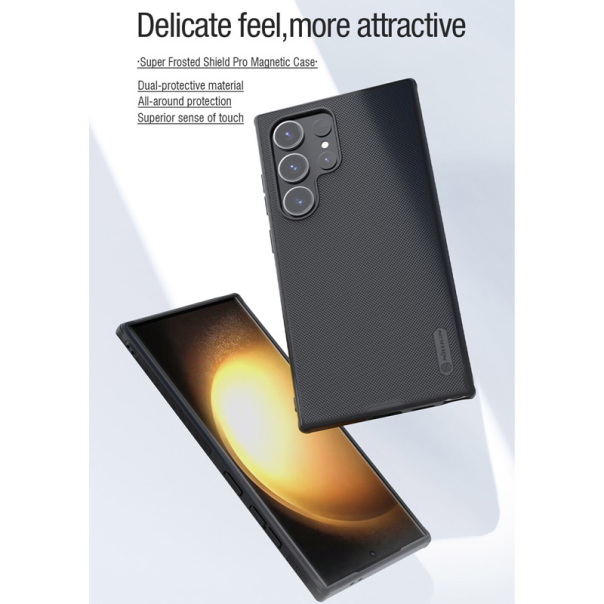 Maska za Samsung S24 Ultra/ S928B Nillkin Super Frosted Shield Pro Magnetic crna - 607678