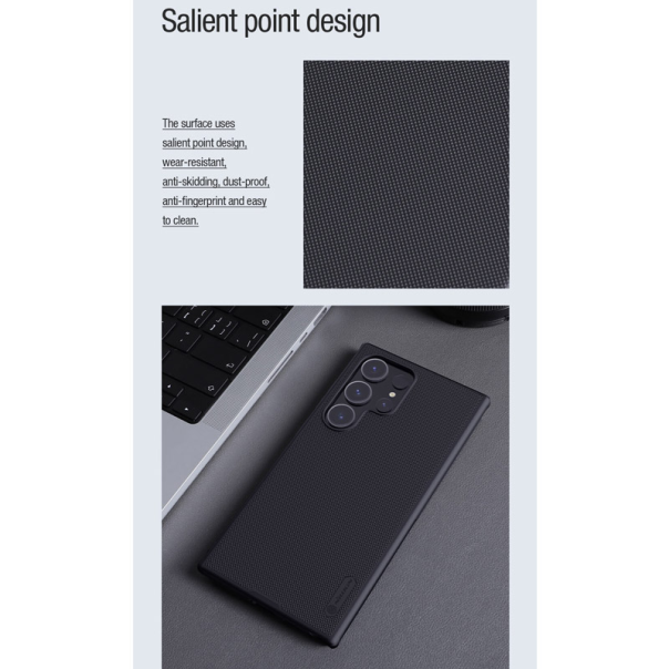 Maska za Samsung S24 Ultra/ S928B Nillkin Super Frosted Shield Pro Magnetic crna - 607678