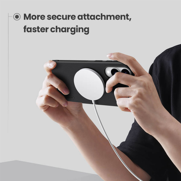 Maska za Samsung S25 Edge Nillkin Super Frosted Shield Pro Magnetic crna - 617379