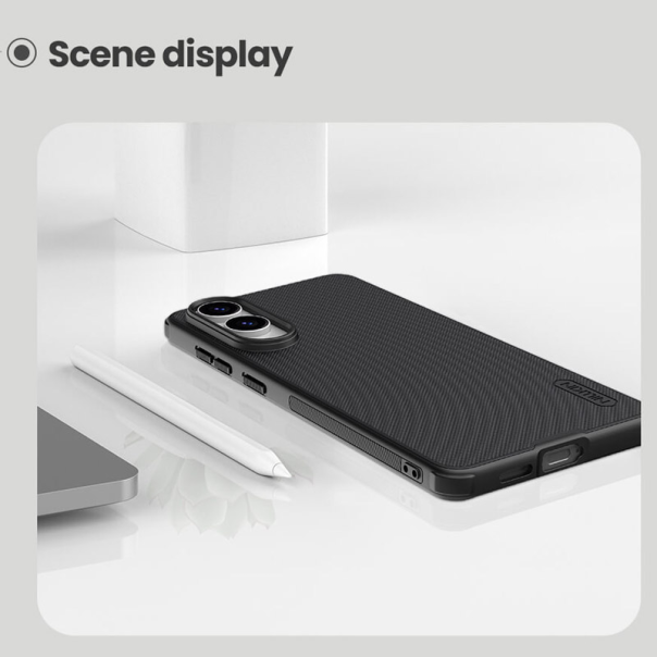 Maska za Samsung S25 Edge Nillkin Super Frosted Shield Pro Magnetic crna - 617379