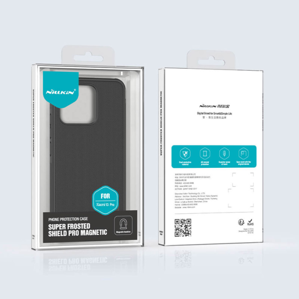 Maska za Xiaomi 13 Pro Nillkin Super Frosted Shield Pro Magnetic crna - 600035-1