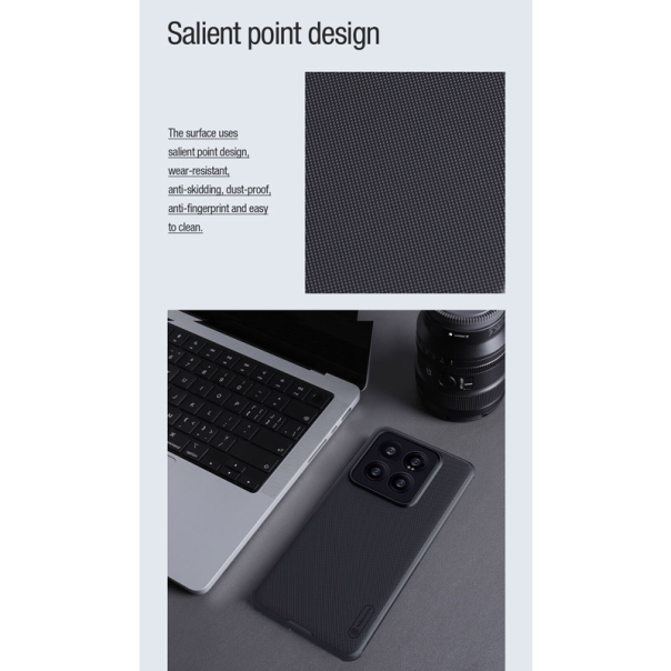 Maska za Xiaomi 14 Pro Nillkin Super Frosted Shield Pro Magnetic crna - 609924