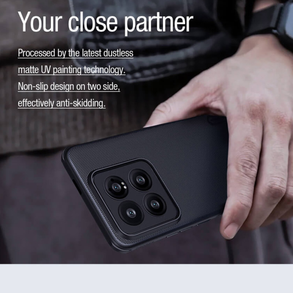 Maska za Xiaomi 14 Pro Nillkin Super Frosted Shield Pro Magnetic crna - 609924