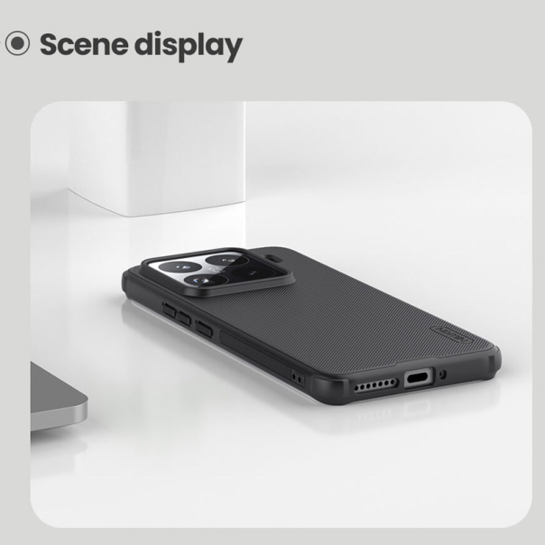 Maska za Xiaomi 15 Pro Nillkin Super Frosted Shield Pro Magnetic crna - 615377