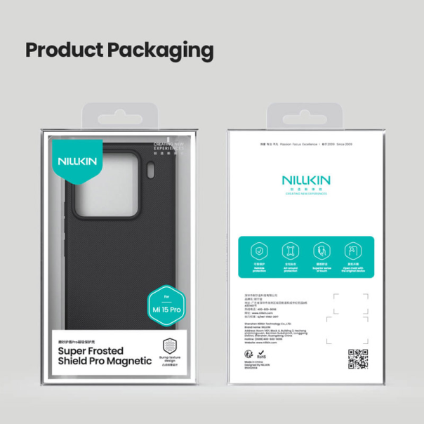 Maska za Xiaomi 15 Pro Nillkin Super Frosted Shield Pro Magnetic crna - 615377