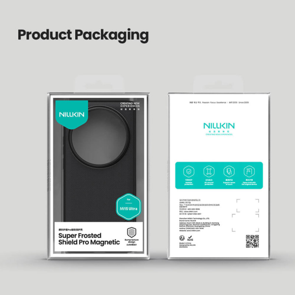 Maska za Xiaomi 15 Ultra Nillkin Super Frosted Shield Pro Magnetic crna - 617293