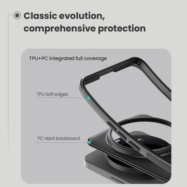 Maska za Xiaomi 15 Ultra Nillkin Super Frosted Shield Pro Magnetic crna - 617293