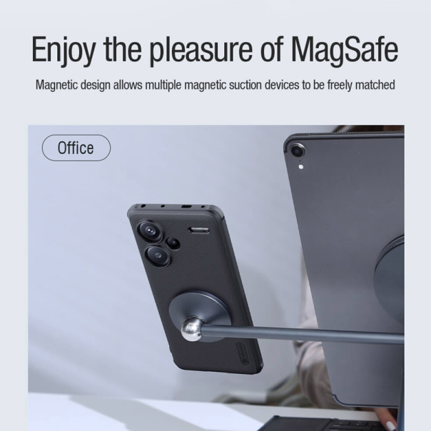 Maska za Xiaomi Redmi Note 13 Pro 5G (EU) Nillkin Super Frosted Shield Pro Magnetic - 607242