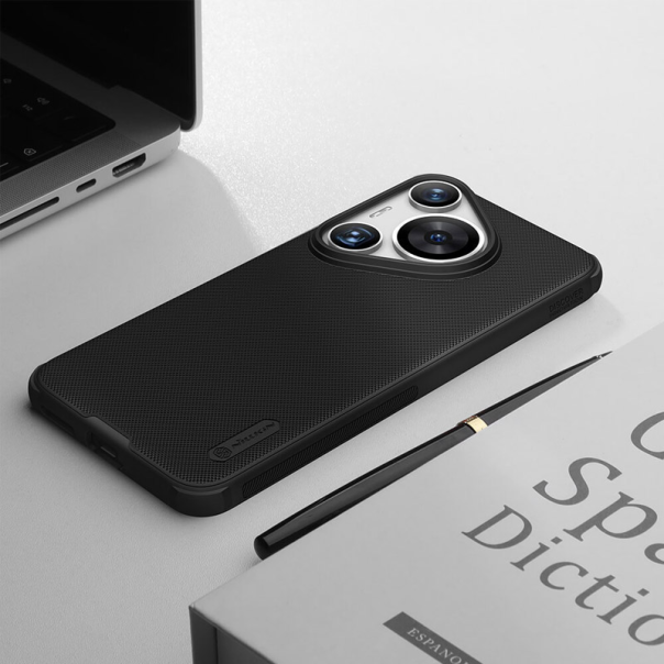 Maska za Huawei Pura 70 Pro/ Pura 70 Pro Plus Nillkin Super Frosted Shield Pro crna - 612839