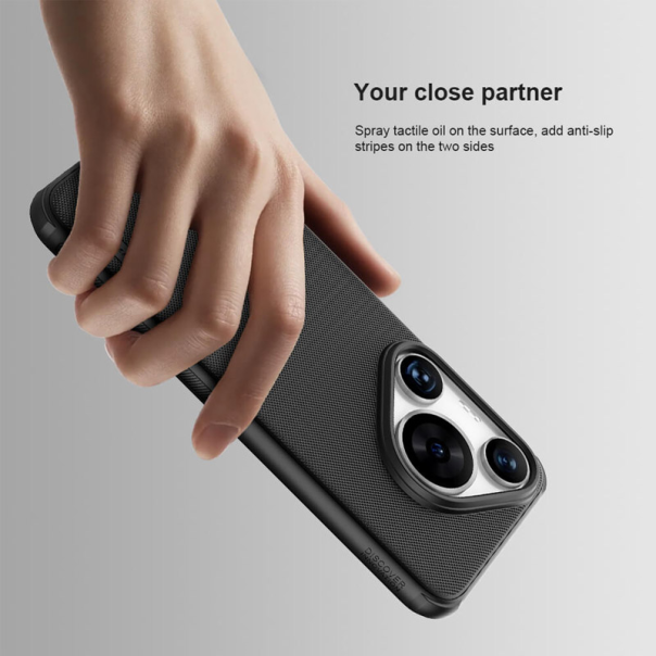 Maska za Huawei Pura 70 Pro/ Pura 70 Pro Plus Nillkin Super Frosted Shield Pro crna - 612839