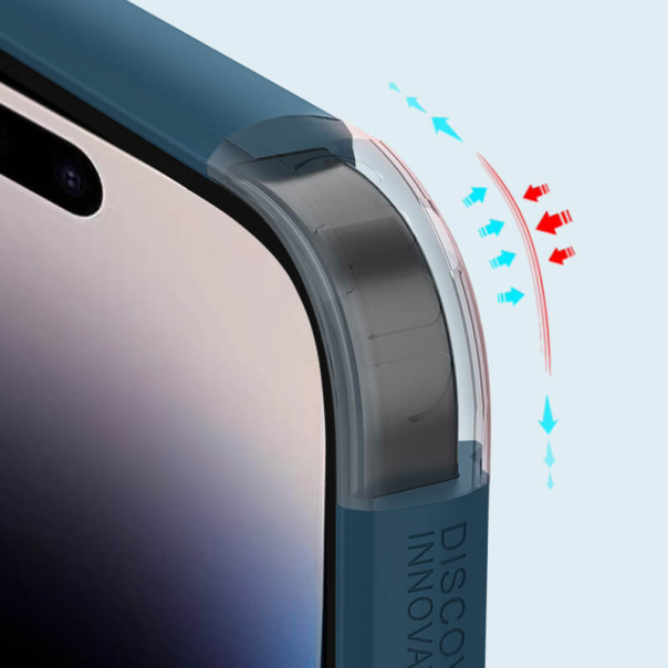 Torbica Nillkin Scrub Pro za iPhone 14 Pro Max 6.7 plava (sa otvorom za logo) - 204378