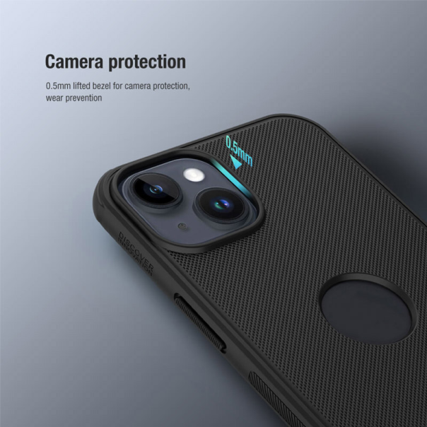 Torbica Nillkin Scrub Pro za iPhone 14 6.1 crna (sa otvorom za logo) - 204370