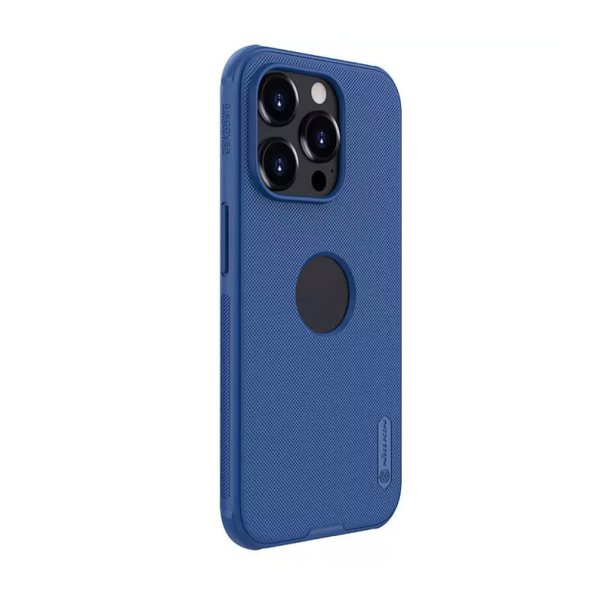 Maska za iPhone 15 Pro Max (sa otvorom logo) Nillkin Super Frosted Shield Pro plava - 607522