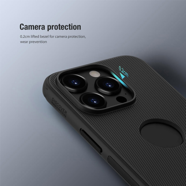 Maska za iPhone 15 Pro (sa otvorom logo) Nillkin Super Frosted Shield Pro plava - 608719