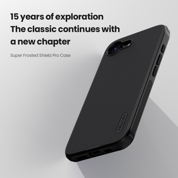 Maska za iPhone 16e Nillkin Super Frosted Shield Pro plava - 617053