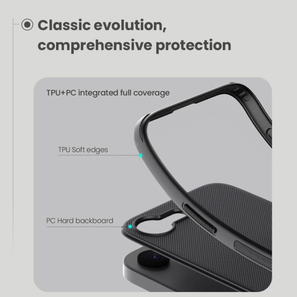 Maska za iPhone 16e Nillkin Super Frosted Shield Pro plava - 617053