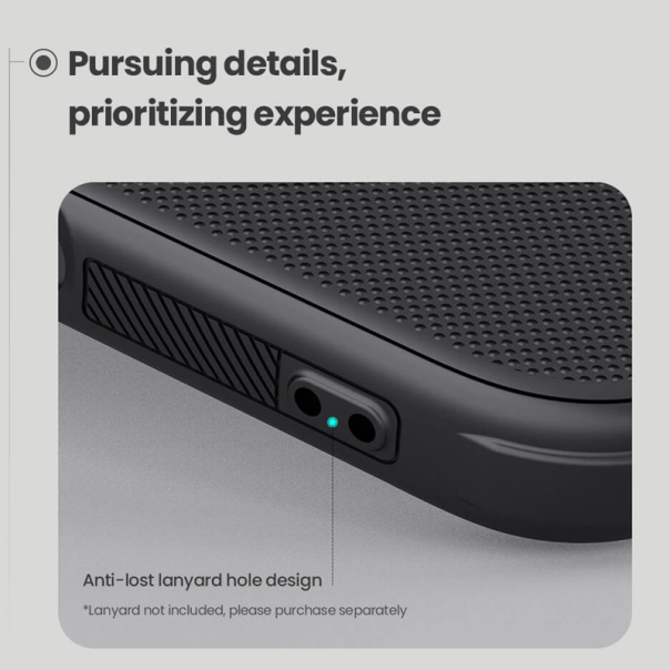 Maska za iPhone 17 (bez otvora za logo) Nillkin Super Frosted Shield Pro crna - 621041