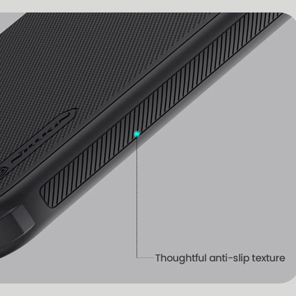 Maska za iPhone 17 (bez otvora za logo) Nillkin Super Frosted Shield Pro crna - 621041