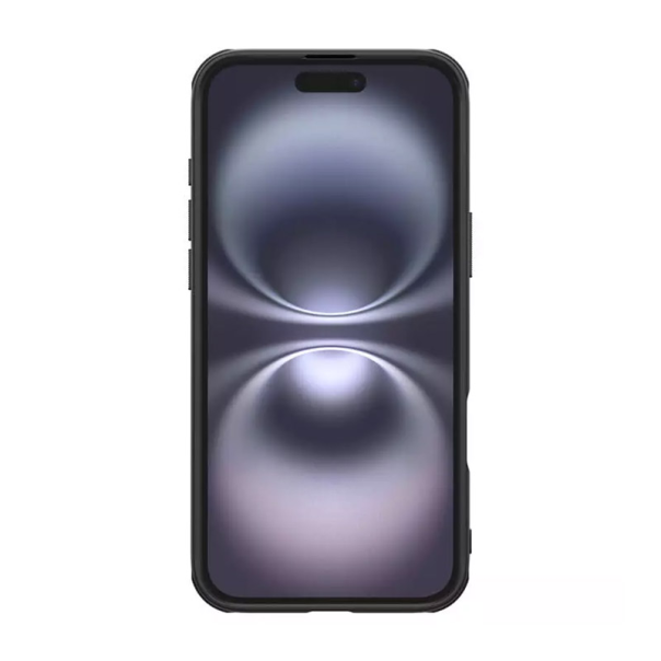 Maska za iPhone 17 (bez otvora za logo) Nillkin Super Frosted Shield Pro crna - 621041