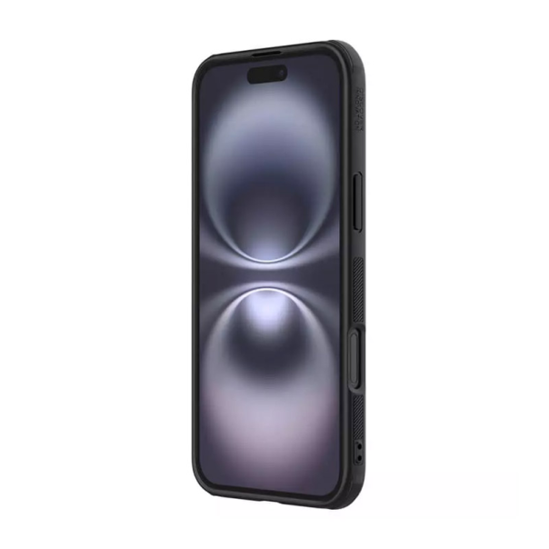 Maska za iPhone 17 (bez otvora za logo) Nillkin Super Frosted Shield Pro crna - 621041