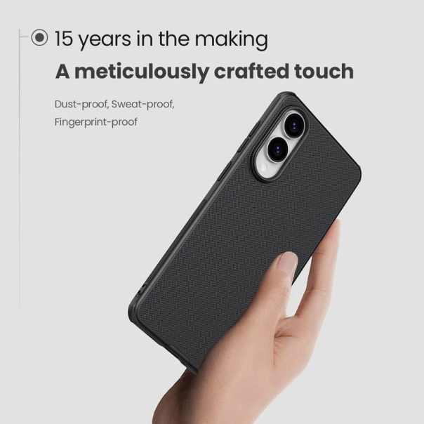 Maska za Samsung S25 Edge Nillkin Super Frosted Shield Pro crna - 617380