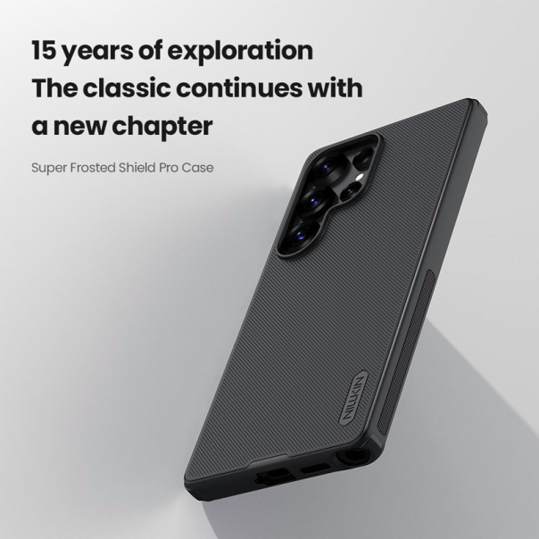 Maska za Samsung S25 Ultra/ S938B Nillkin Super Frosted Shield Pro crna - 615777