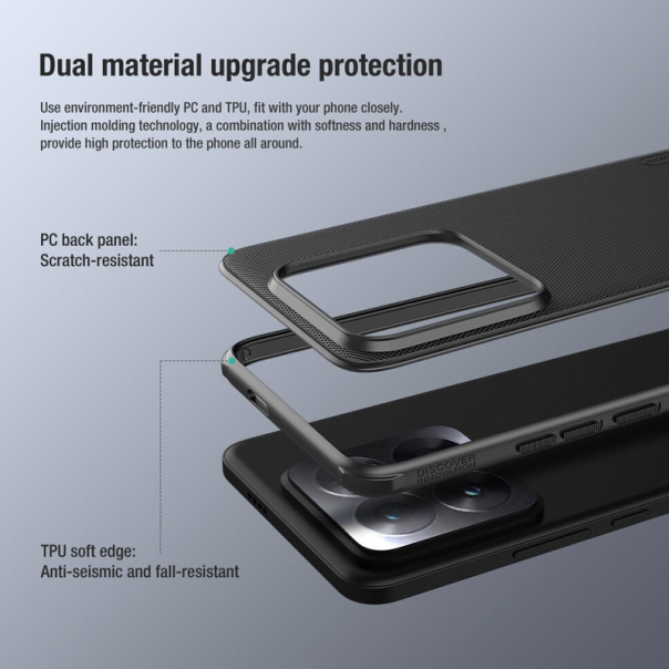 Maska za Xiaomi 14 Pro Nillkin Super Frosted Shield Pro crna - 607247