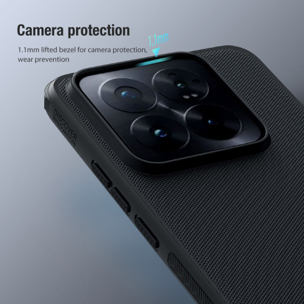 Maska za Xiaomi 14 Pro Nillkin Super Frosted Shield Pro crna - 607247
