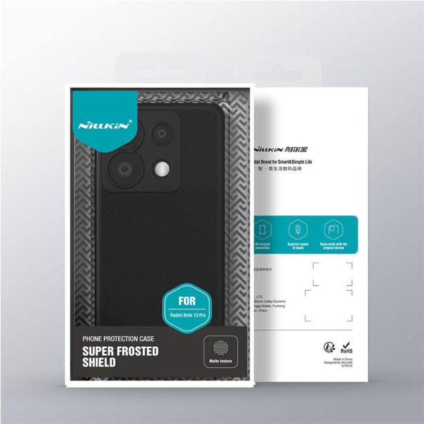 Maska za Xiaomi Redmi Note 13 Pro 5G (EU) Nillkin Super Frosted Shield Pro crna - 607251