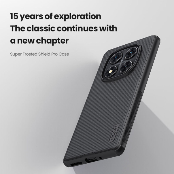 Maska za Xiaomi Redmi Note 14 Pro 5G (EU) Nillkin Super Frosted Shield Pro crna - 617048
