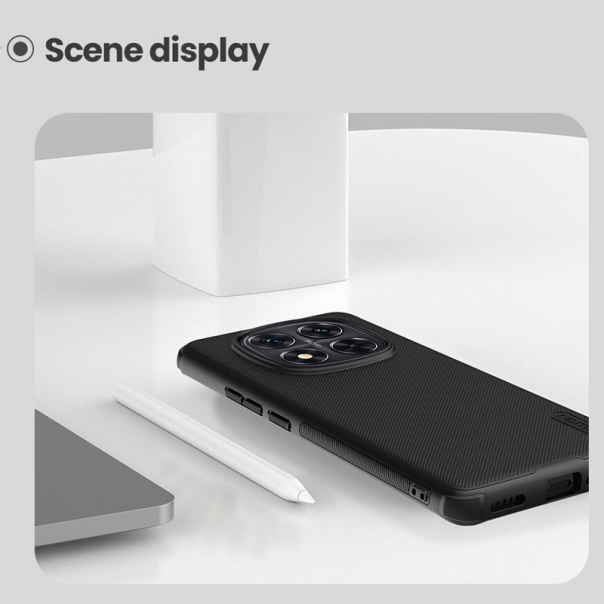 Maska za Xiaomi Redmi Note 14 Pro Plus 5G (EU) Nillkin Super Frosted Shield Pro crna - 617049